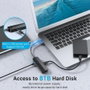 Vention Docking USB 2.0 CHPBB 3 puertos USB 1 Micro USB PD 1 RJ45 Negro